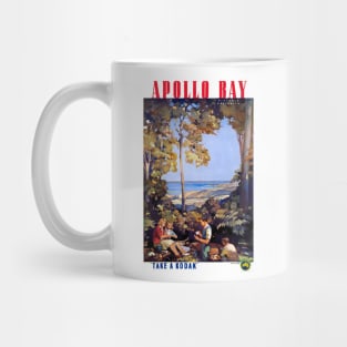 Vintage Travel Poster Apollo Bay Australia Mug